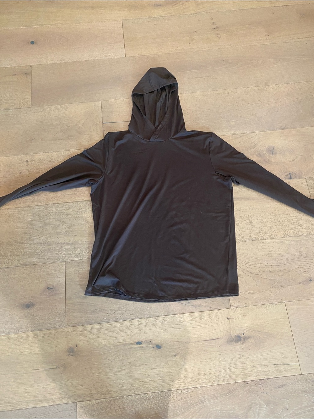 Men’s Lightweight Hooded Long-Sleeve Top - Brown